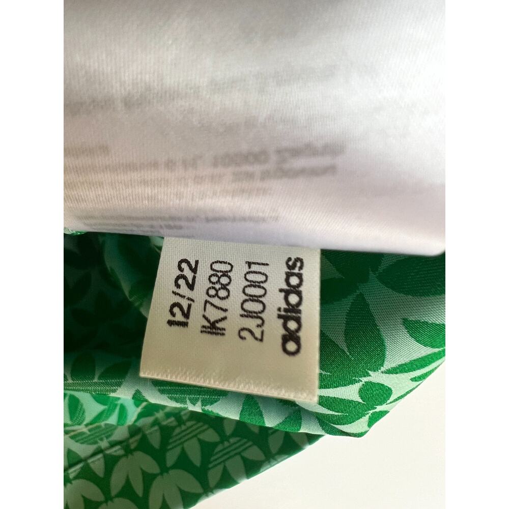 Adidas Adicolor 70s Satin Shirt IK7880 Green Women's Size M New - Picture 9 of 12